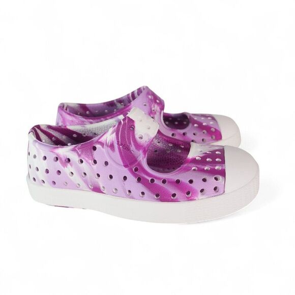 Native Jefferson Juniper 'Blossom' Pink White Marbled Slip-on Shoes Toddler C6 - Picture 4 of 10